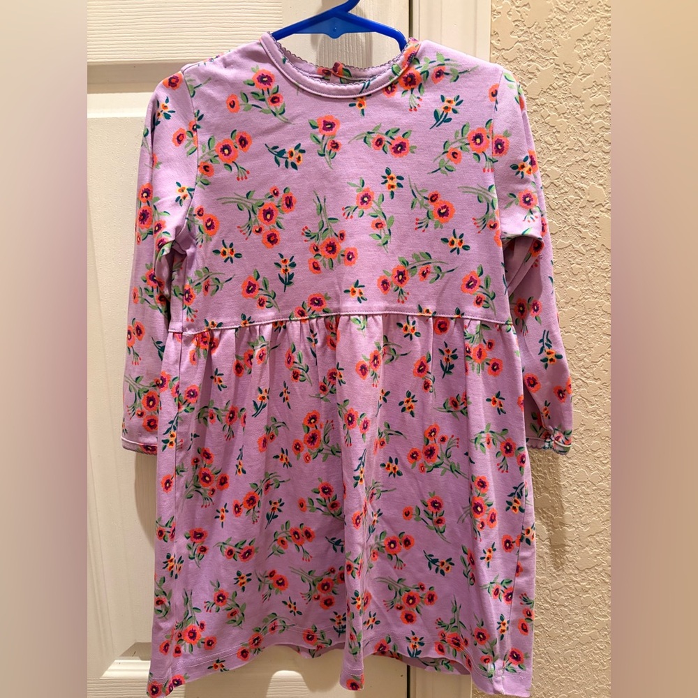 Hanna Andersson Lilac Floral Long-Sleeve Dress